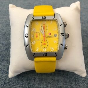 Michele Unisex Watch Yellow Face